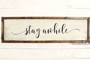 Custom Stay Awhile Signs | Stay Hotel Crown American Hotels | Luxury, Comfort & Top Destinations Custom Stay Awhile Signs | Stay Hotel | Crown American Hotels | Luxury, Comfort & Top Destinations